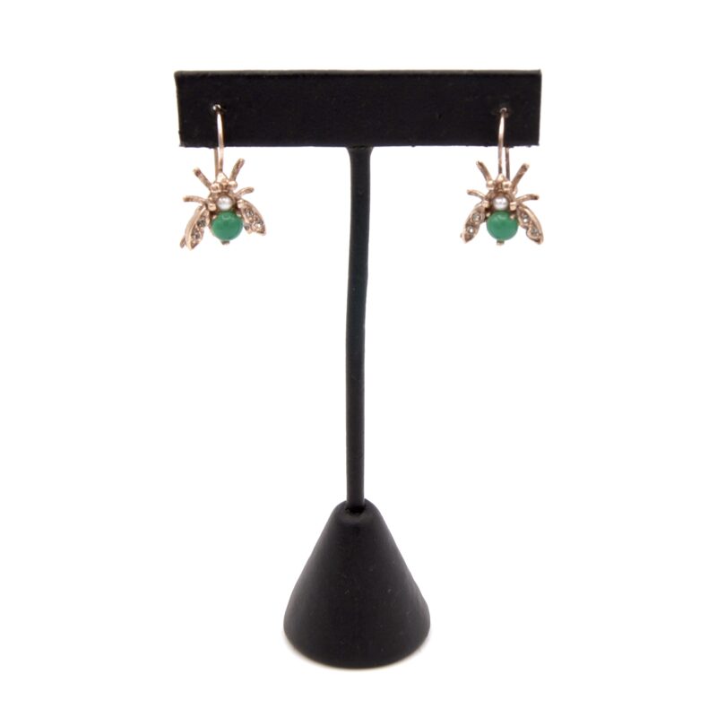 Chrysoprase Insect Earrings