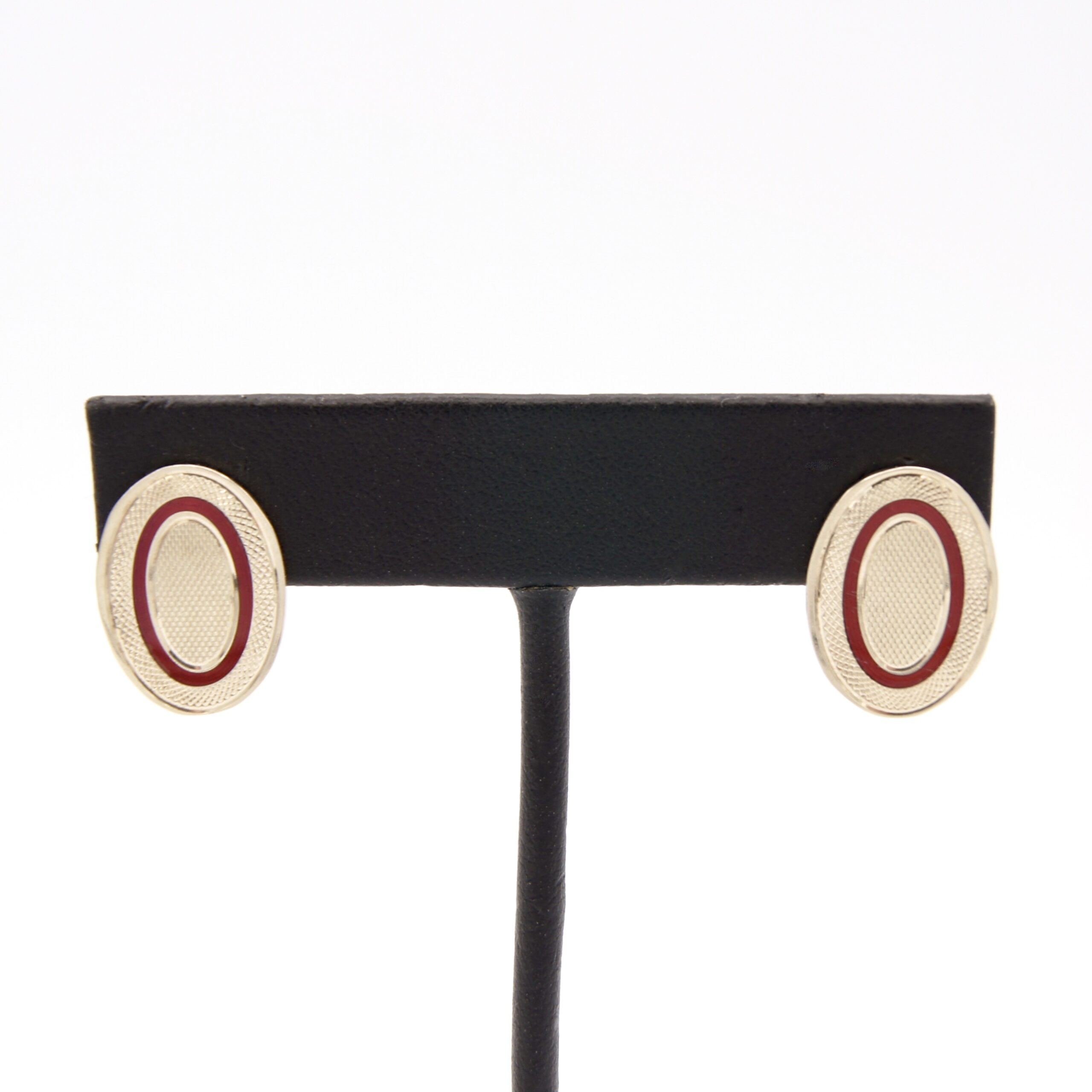 9kt Gold & Enamel Earrings