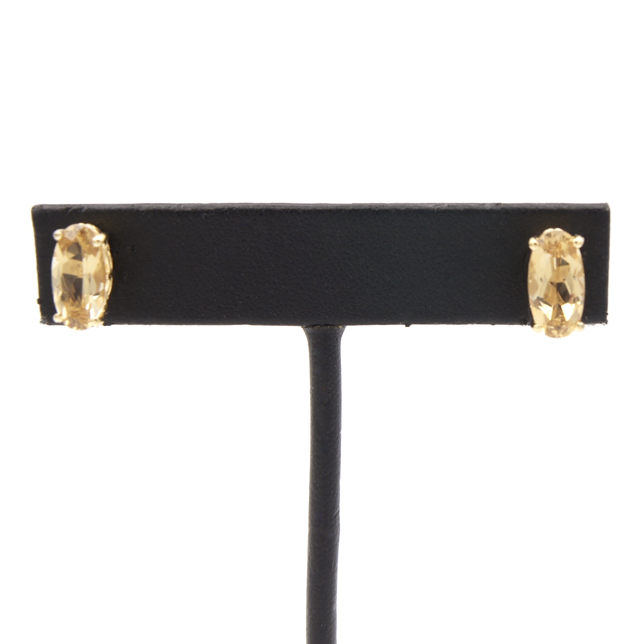 Silver Gilt Citrine Earrings