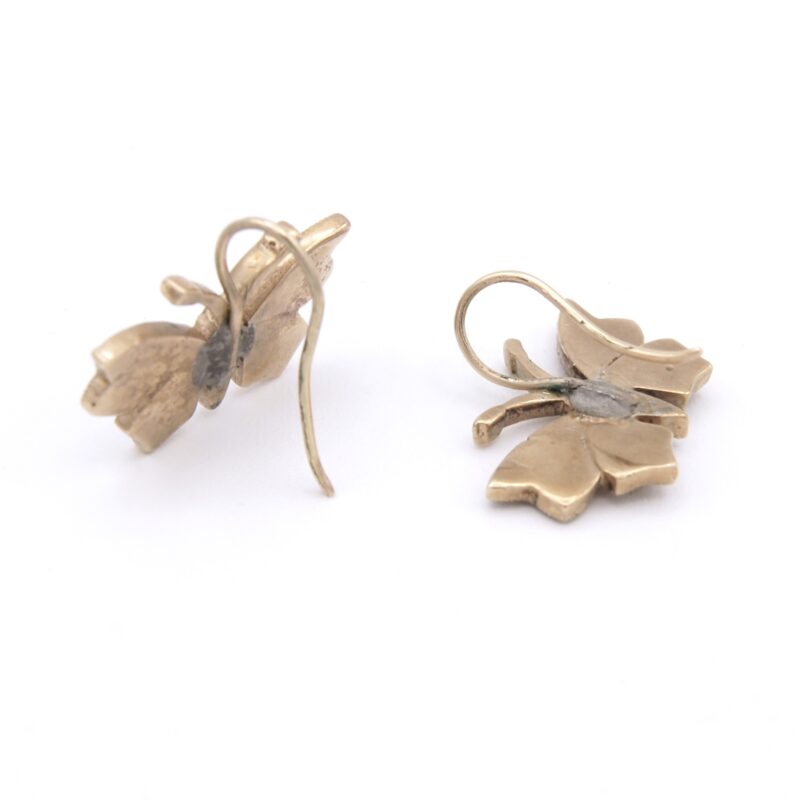 Pearl & Turquoise Moth Earrings