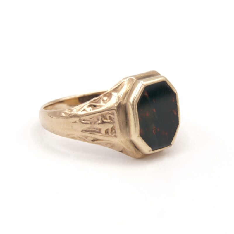 10kt Gold & Bloodstone Ring