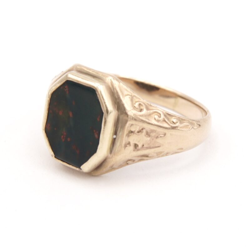 10kt Gold & Bloodstone Ring