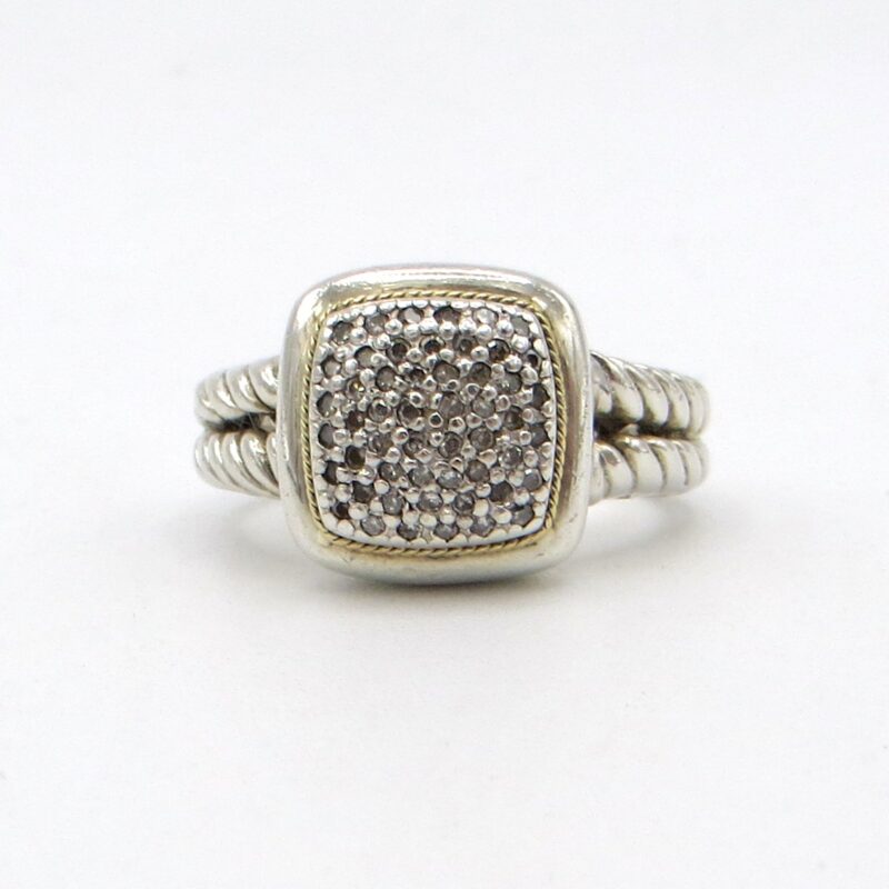 Effy Silver & Diamond Ring