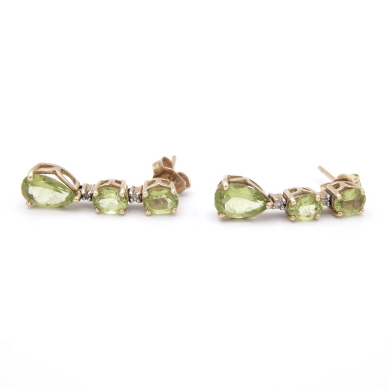 10kt Gold & Peridot Earrings
