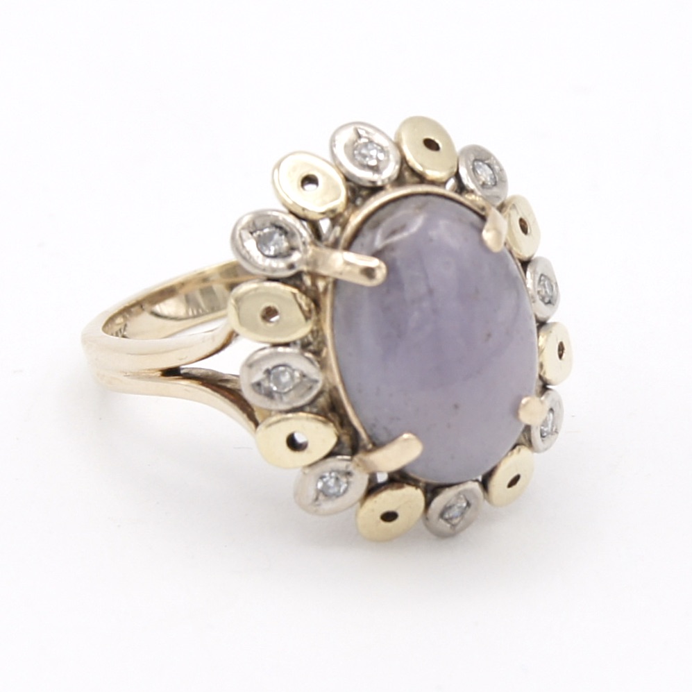 14kt Lavender Jade Ring