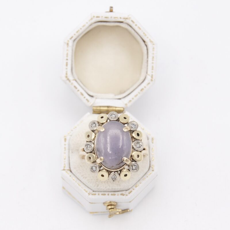14kt Lavender Jade Ring