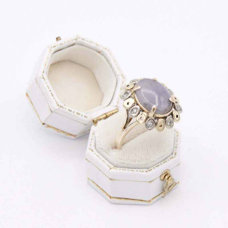 14kt Lavender Jade Ring