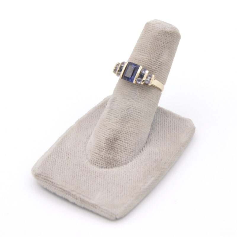 14kt Iolite, Tanzanite & Sapphire Ring