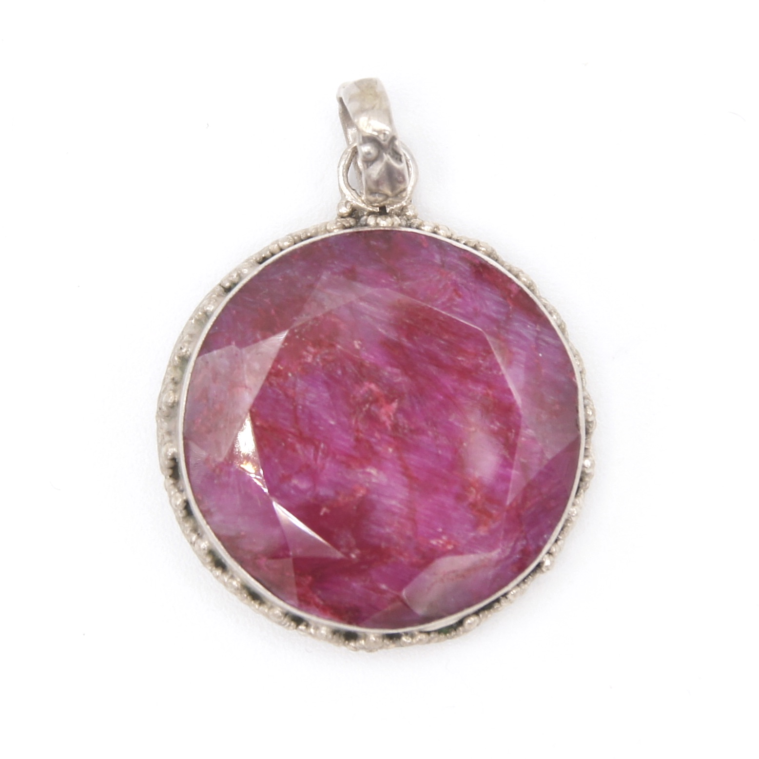 Silver & Ruby Pendant