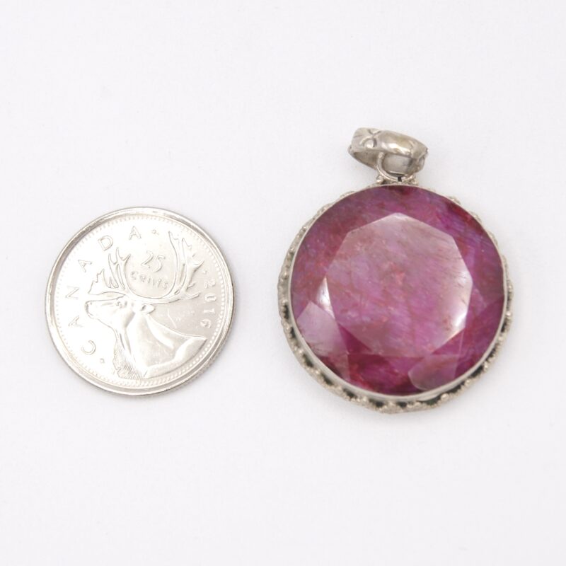 Silver & Ruby Pendant
