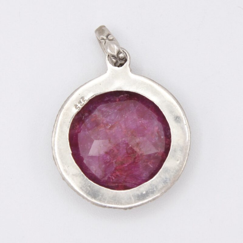 Silver & Ruby Pendant