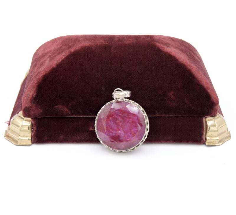 Silver & Ruby Pendant