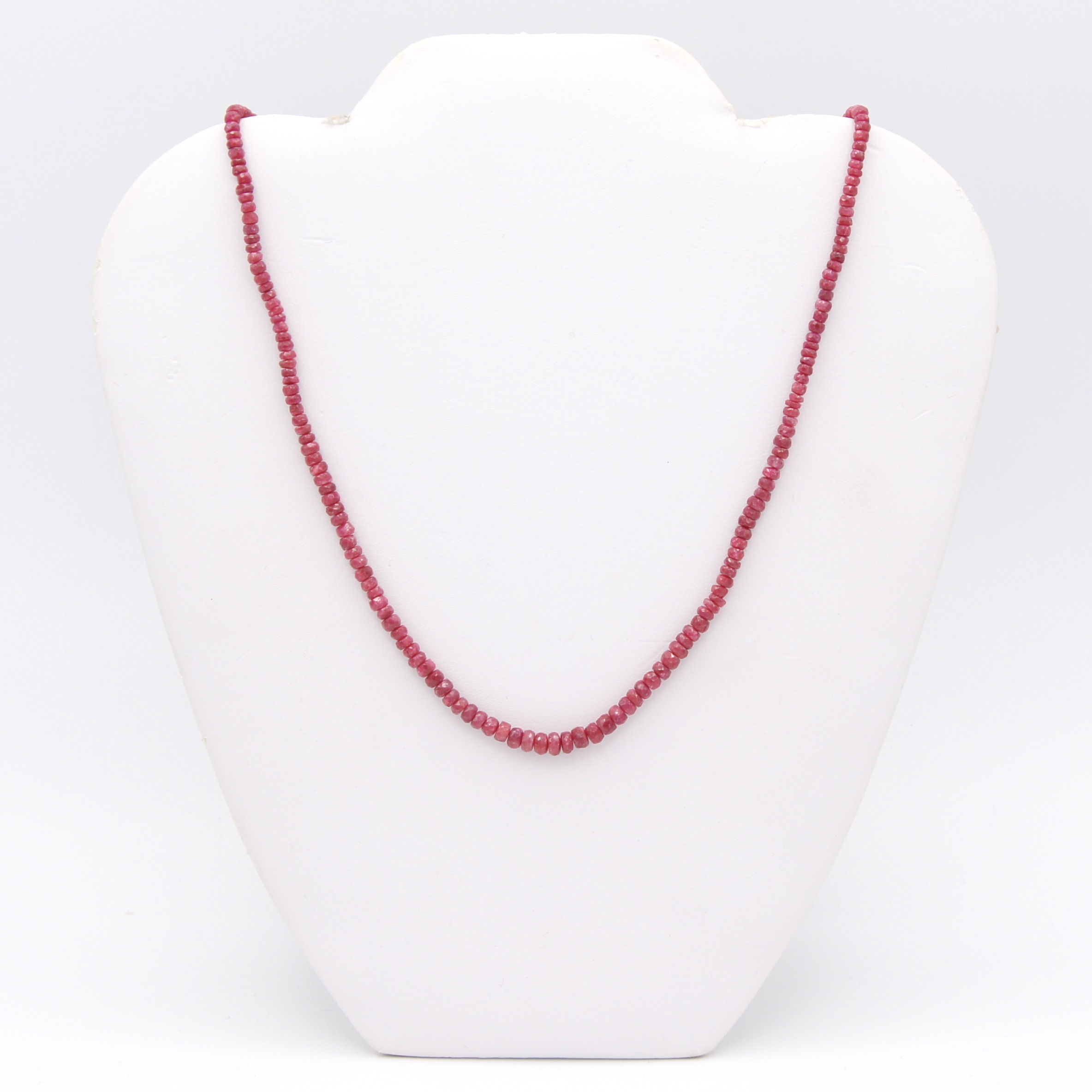 Faceted Ruby Necklace