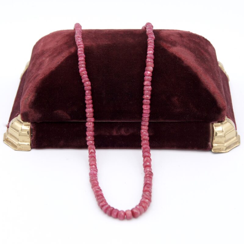 Faceted Ruby Necklace