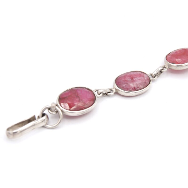 Silver & Ruby Bracelet