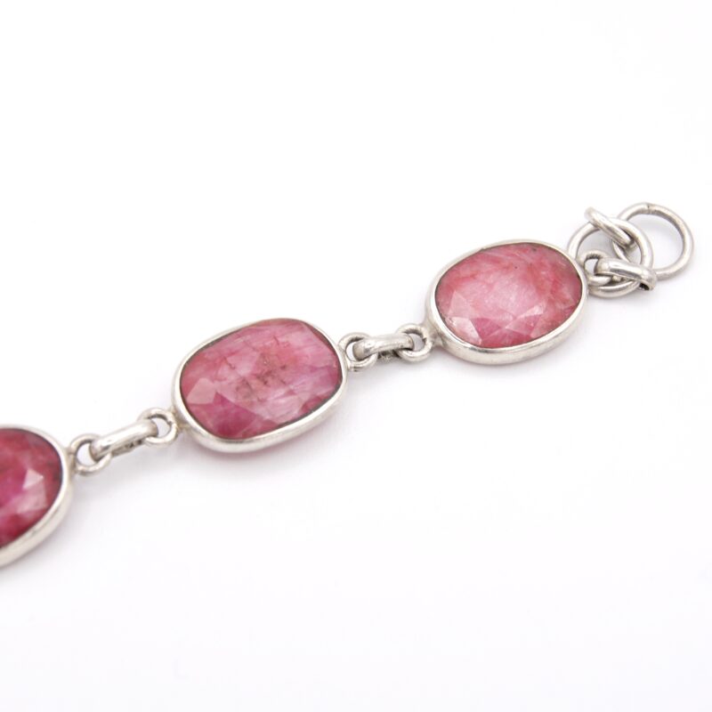 Silver & Ruby Bracelet