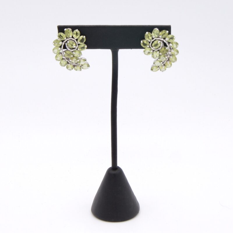 Silver & Peridot Earrings