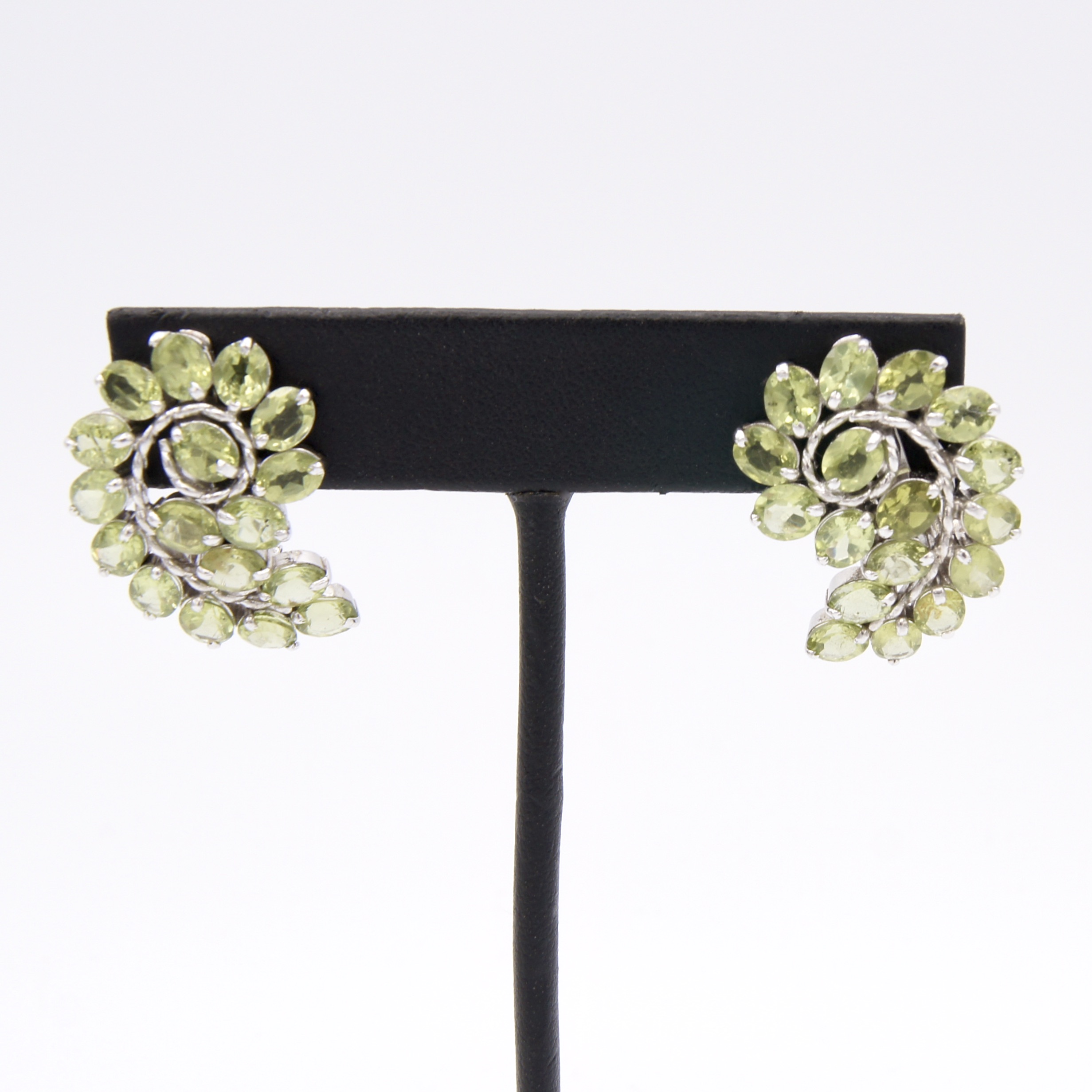 Silver & Peridot Earrings