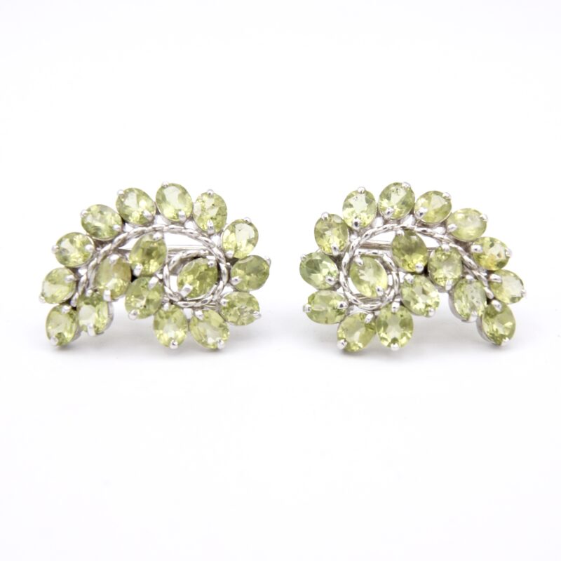 Silver & Peridot Earrings