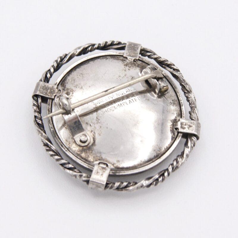 Round Portrait Brooch