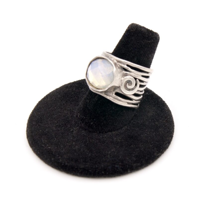 Silver Foil-Backed Ring