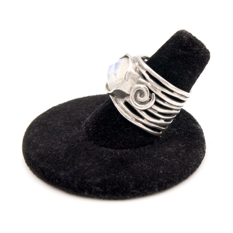 Silver Foil-Backed Ring