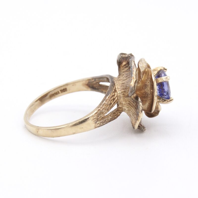 10kt Gold Flower Ring