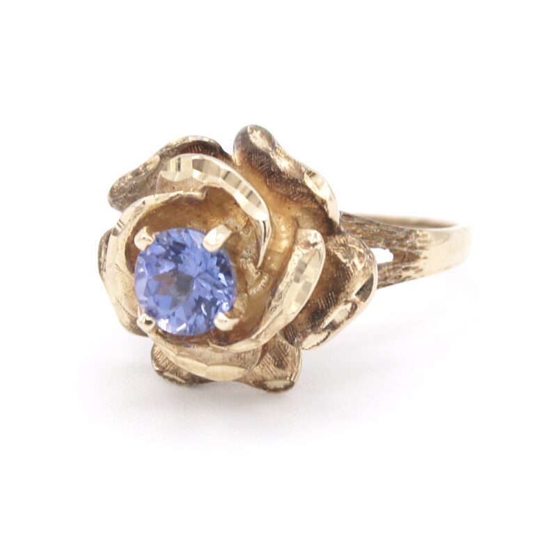10kt Gold Flower Ring