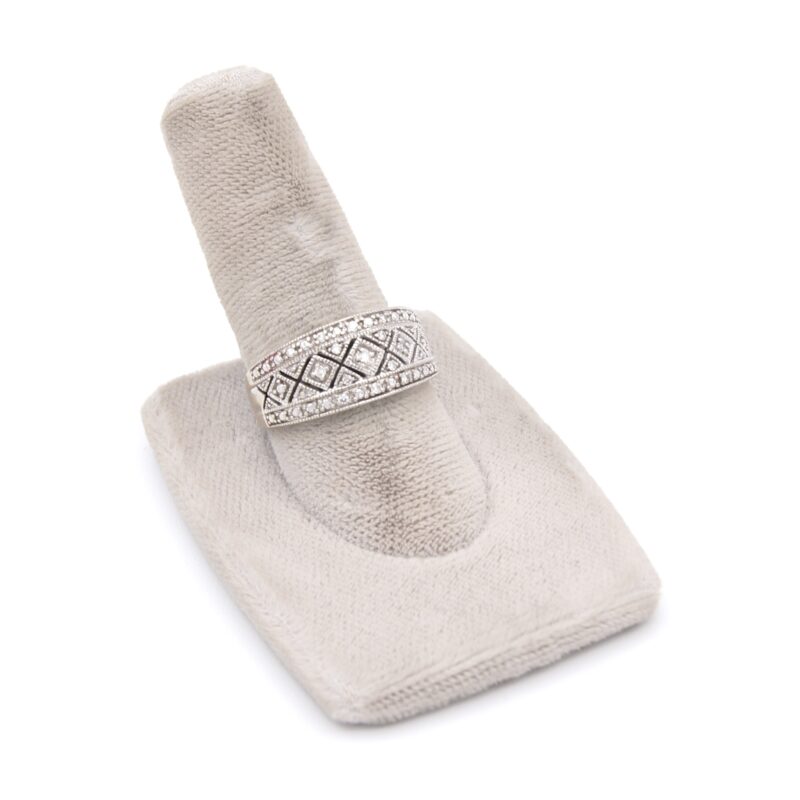 10kt White Gold & Diamond Band