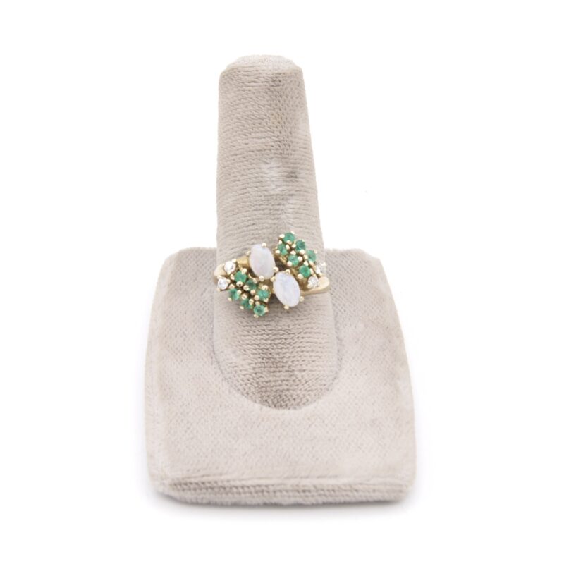 14kt Gold, Opal & Emerald Ring