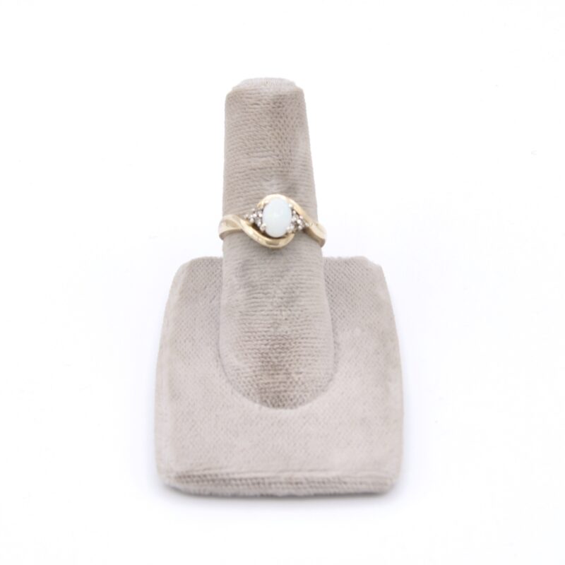 10kt Opal & Diamond Ring