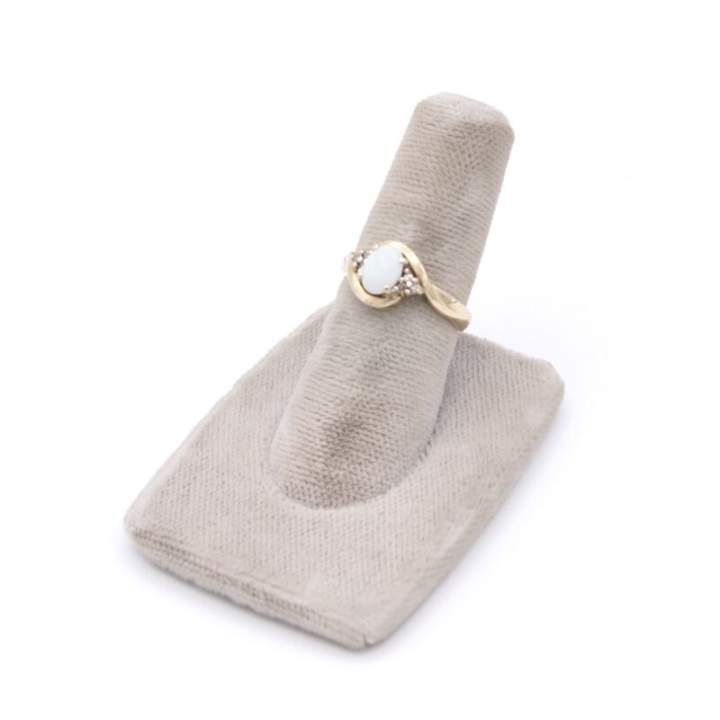 10kt Opal & Diamond Ring